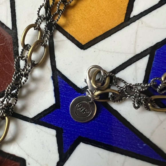 Waxing Poetic 30” Twisted Link with Brass Rings Chain - Picture 4 of 6